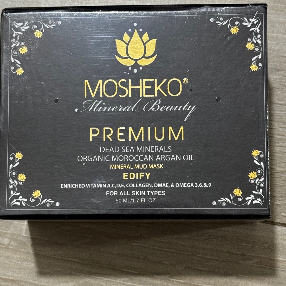 NEW Mosheko Mineral Beauty Dead Sea Mud Mask w/ Argan Oil NIB
